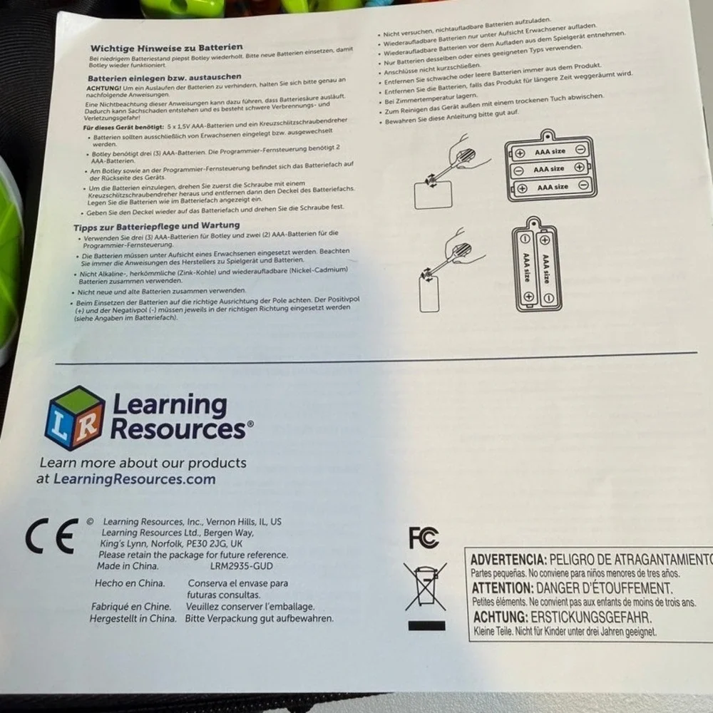 Learning Resources Kids Botley Coding Robot Activity Set Blue STEM‎ Toy Case